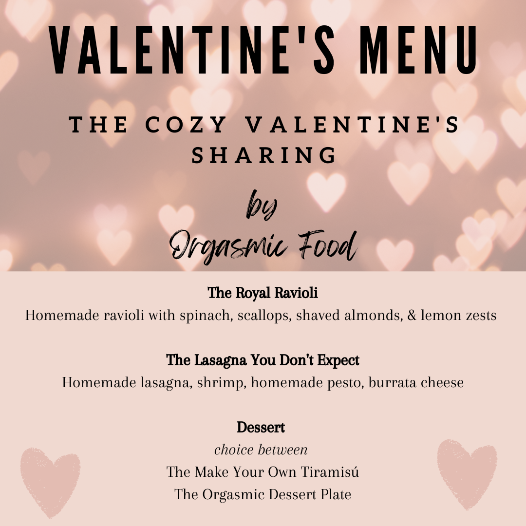 the cozy valentine's sharing la briosa food orgasmic food